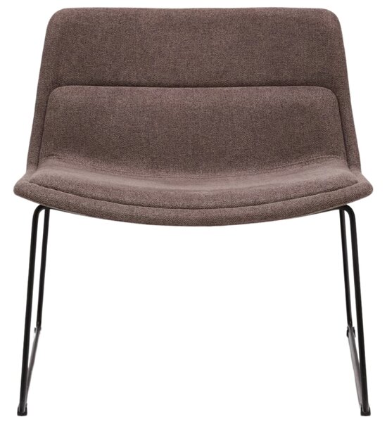Hnědé čalouněné křeslo Kave Home Zahara