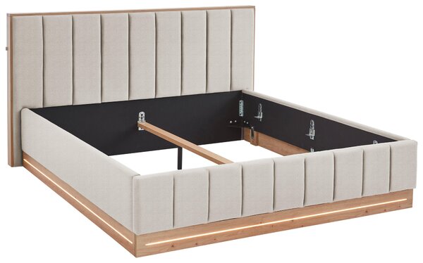 ČALOUNĚNÁ POSTEL, 180/200 cm, béžová Chameo - Manželské postele, Online Only