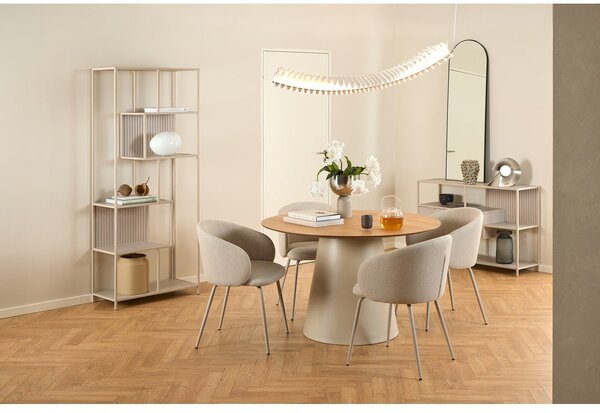 Kulatý jídelní stůl s deskou v dubovém dekoru ø 120 cm Soli – Actona