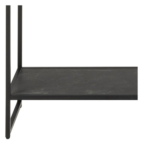 Černá knihovna 120x185x35 cm Strington – Actona
