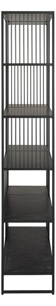 Černá knihovna 120x185x35 cm Strington – Actona
