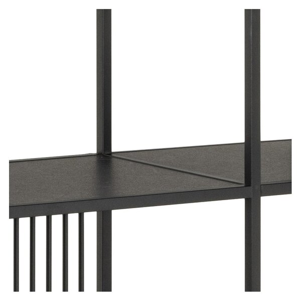 Černá knihovna 120x185x35 cm Strington – Actona