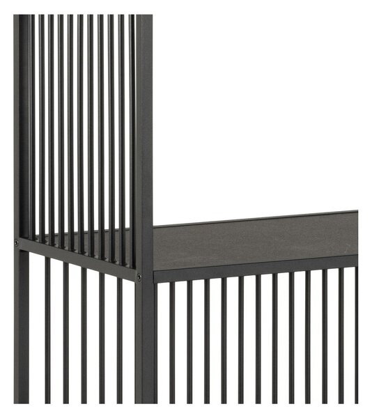 Černá knihovna 120x185x35 cm Strington – Actona