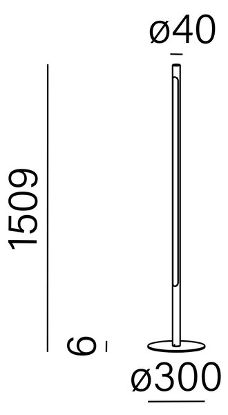 AQform designové stojací lampy Thin Tube