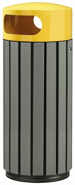 Rossignol SAS Venkovní odpadkový koš Rossignol Zeno Etik 57935, 60 L, žlutý