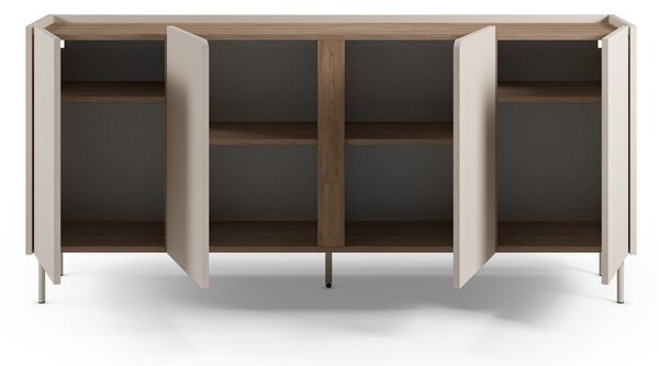 Komoda v dekoru dubu v krémovo-přírodní barvě 180x82x40 cm Lucile – Marckeric