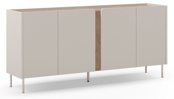 Komoda v dekoru dubu v krémovo-přírodní barvě 180x82x40 cm Lucile – Marckeric