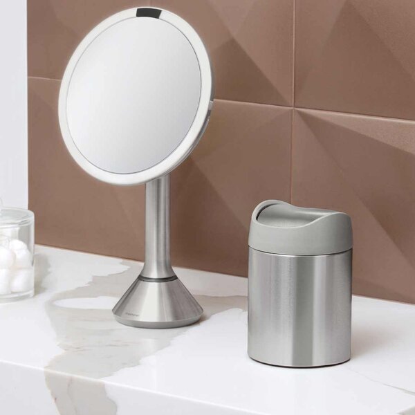 Simplehuman Mini odpadkový koš na stůl, 1,5 l, kartáčovaná nerez ocel, CW2084
