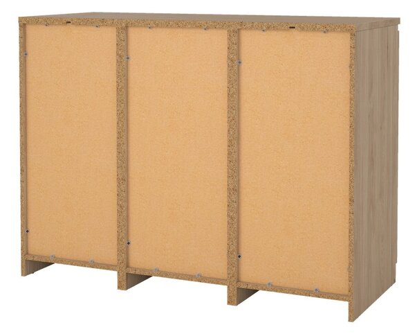 Komoda v dekoru dubu v přírodní barvě 121x91x50 cm Naia – Tvilum