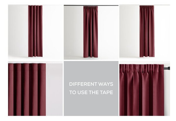 Vínový dimout závěs 140x245 cm Kierra – Restilo