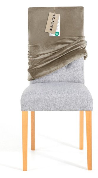Šedobéžový napínací potah na židli 48 cm Sento – Restilo