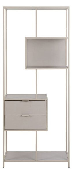 Šedá knihovna 77x185x35 cm Seaford – Actona