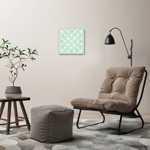 Skleněné hodiny na stěnu Geometrické pozadí pl_zsk_30x30_f_78520570