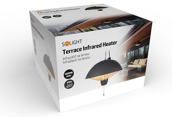 Solight infrazářič na terasu 2000W IR04