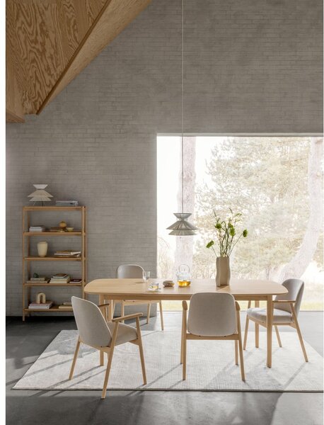 Knihovna v dekoru dubu v přírodní barvě 86x160x30 cm Braidwood – Actona