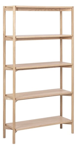Knihovna v dekoru dubu v přírodní barvě 86x160x30 cm Braidwood – Actona