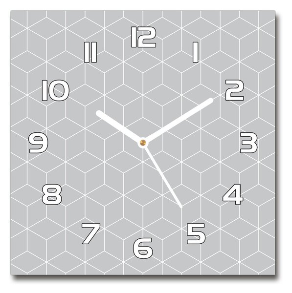 Skleněné hodiny na stěnu Geometrické pozadí pl_zsk_30x30_f_79094648