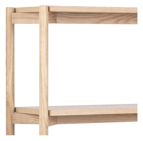 Knihovna v dekoru dubu v přírodní barvě 86x160x30 cm Braidwood – Actona