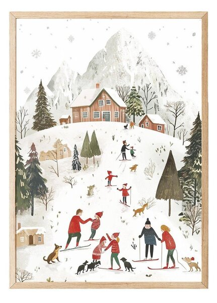 Tištěný obraz s rámem 30x40 cm – Wallity