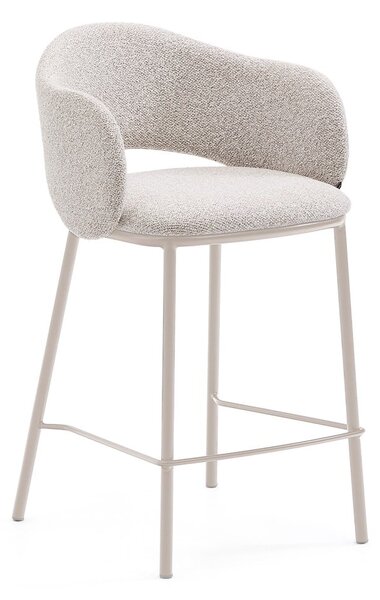 Barová židle slonovinová (výška sedáku 65 cm) Maina – Kave Home