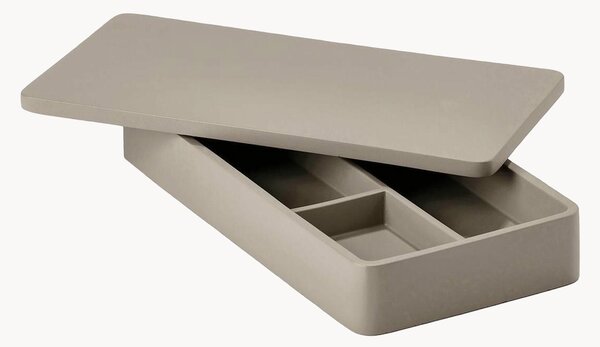 Organizér na psací stůl's víkem Pebble Grey