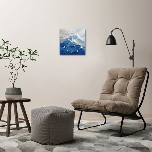 Skleněné hodiny čtverec Horský vrchol pl_zsk_30x30_f_83551401