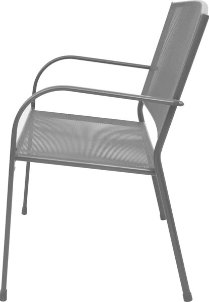 VidaXL Zahradní lavice 108 cm ocel a pletivo antracitová [42732]