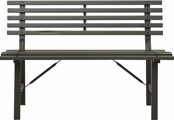 VidaXL Zahradní lavička 110 cm ocel [317136] Barva: Černá