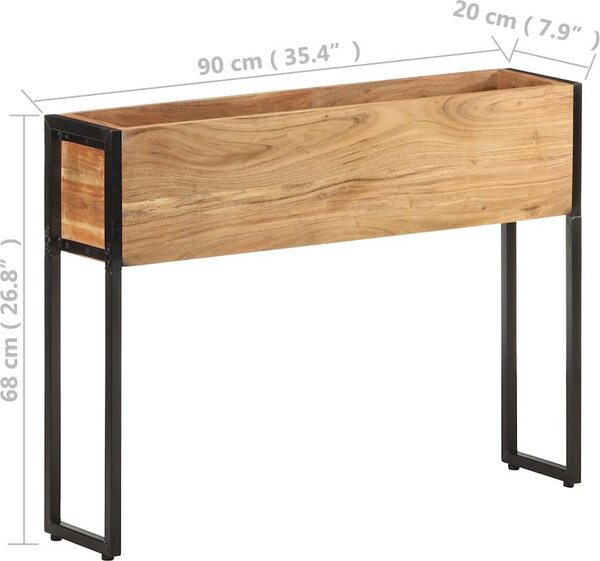 VidaXL Truhlík 90 x 20 x 68 cm masivní akáciové dřevo [321939]