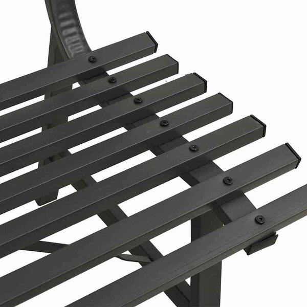 VidaXL Zahradní lavička 110 cm ocel [317136] Barva: Černá