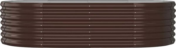 VidaXL Vyvýšený záhon pozinkovaná ocel 152x80x36 cm [318913] Barva: Hnědá