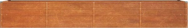 VidaXL Zahradní vyvýšený záhon rezavý 320 x 80 x 45 cm cortenová ocel [151962]