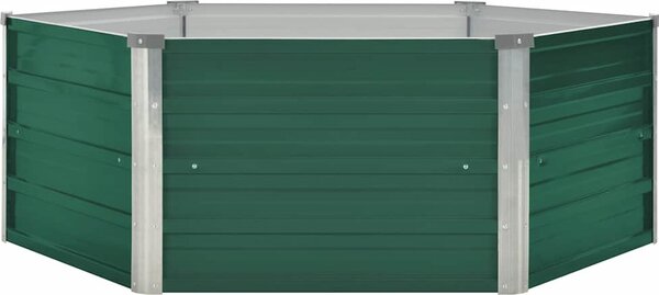 VidaXL Zahradní vyvýšený záhon 129 x 45 cm pozinkovaná ocel [45710] Barva: Šedá