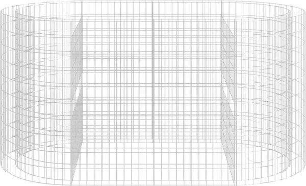 VidaXL Gabionový vyvýšený záhon pozinkované železo 200 x 100 x 100 cm [152045]