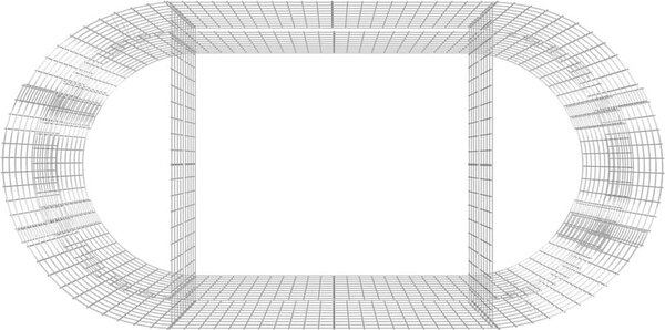 VidaXL Gabionový vyvýšený záhon pozinkované železo 200 x 100 x 100 cm [152045]