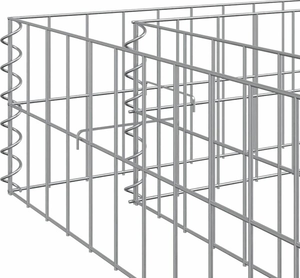 VidaXL Gabionový vyvýšený záhon pozinkovaná ocel 500 x 100 x 20 cm [151315]
