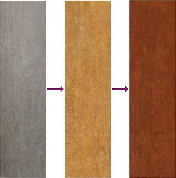VidaXL Zahradní nástěnná dekorace 55 x 55 cm corten Maurský design [824478]