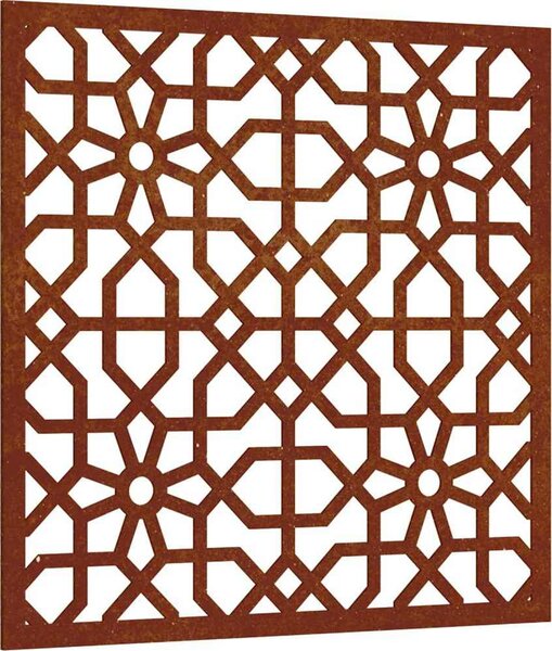 VidaXL Zahradní nástěnná dekorace 55 x 55 cm corten Maurský design [824478]