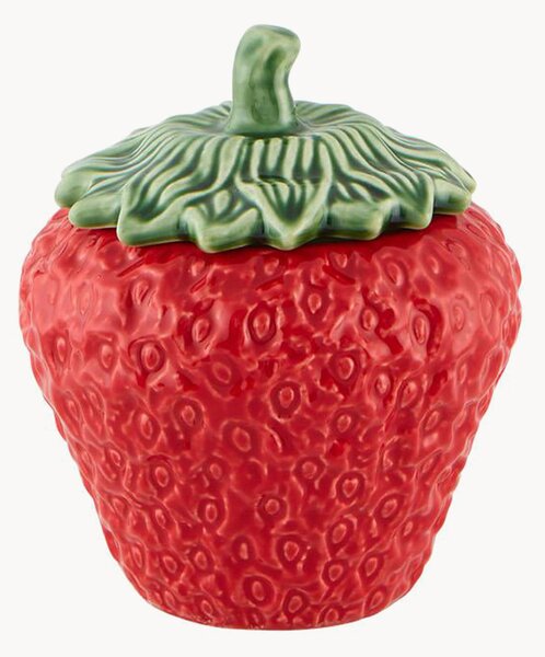 Ručně malovaná úložná dóza Strawberries