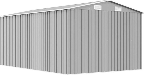 VidaXL Zahradní domek 257 x 392 x 181 cm kovový [143347] Barva: Hnědá