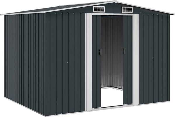 VidaXL Zahradní domek na nářadí 257 x 205 x 178 cm ocel [47030] Barva: antracitová