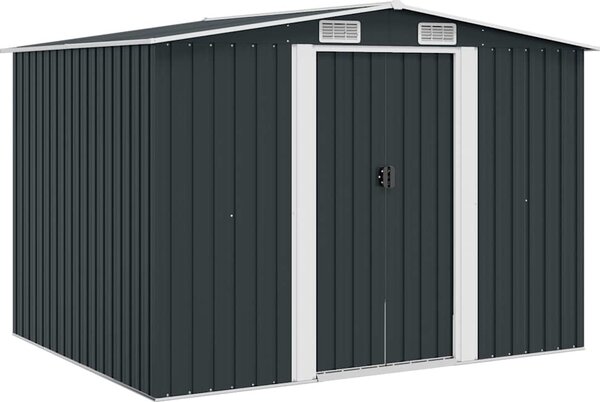 VidaXL Zahradní domek na nářadí 257 x 205 x 178 cm ocel [47030] Barva: antracitová