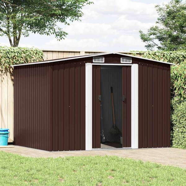 VidaXL Zahradní domek na nářadí 257 x 205 x 178 cm ocel [47030] Barva: antracitová