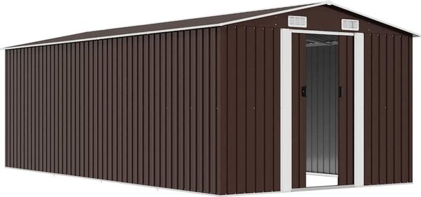 VidaXL Zahradní domek 257 x 489 x 181 cm kovový [143351] Barva: antracitová