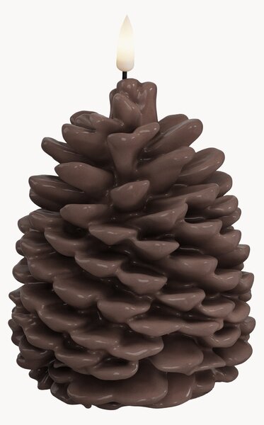 Ručně vyrobená vánoční LED svíčka's realistickým plamenem Pine Cone