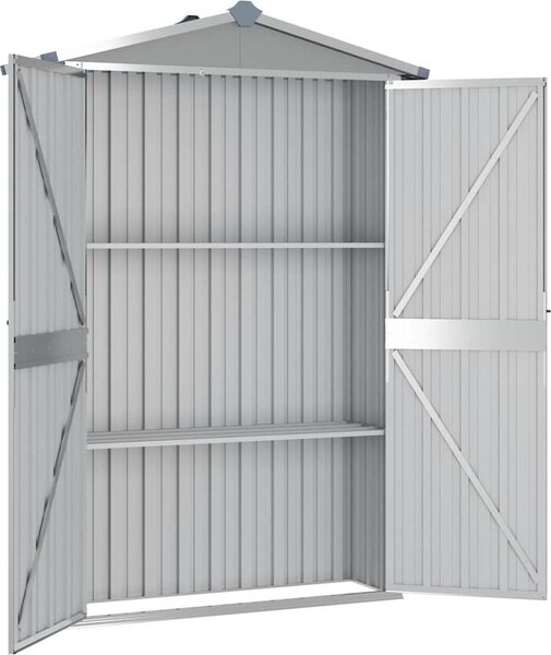 VidaXL Zahradní přístřešek 116x45x175 cm pozinkovaná ocel [46302] Barva: antracitová