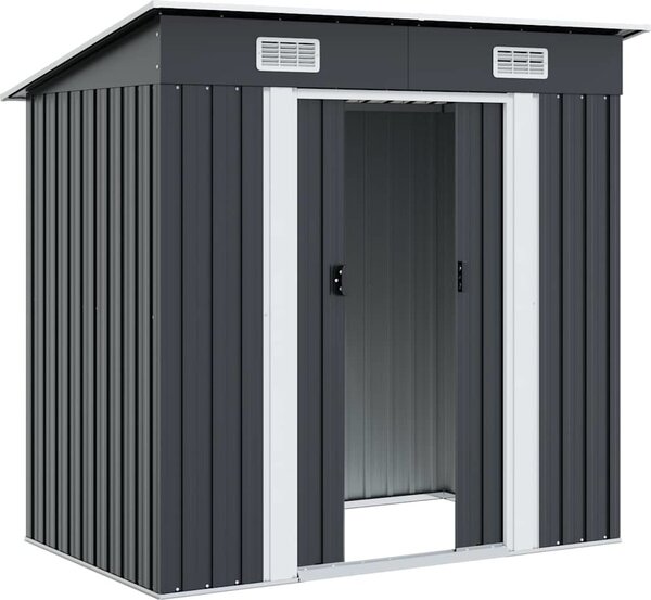VidaXL Zahradní domek kovový [42908] Barva: Šedá