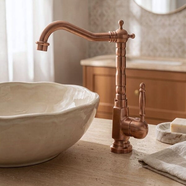 Umyvadlová baterie REA Bona Brush Copper High