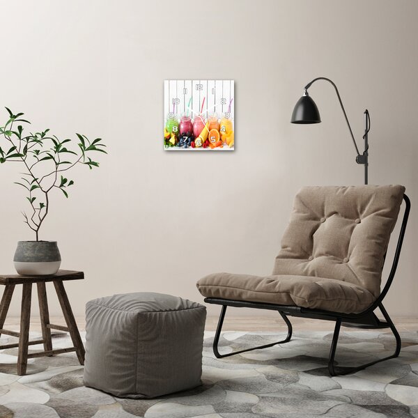 Skleněné hodiny na stěnu Ovocné konktejly pl_zsk_30x30_f_88465012