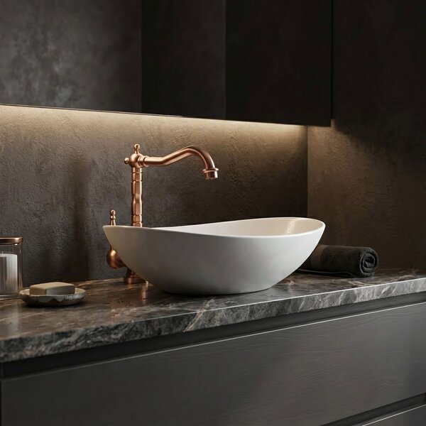 Umyvadlová baterie REA Bona Brush Copper High